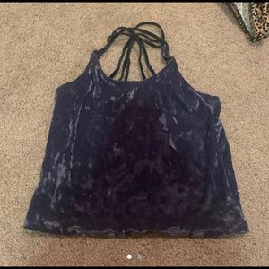 cute velvet top !